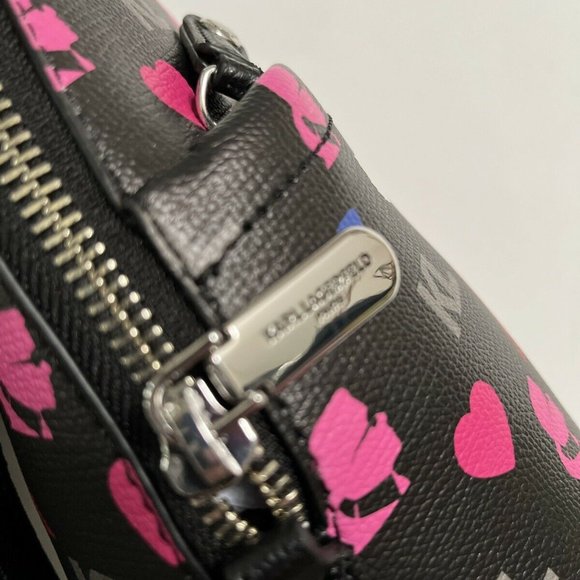 NWT $200 Karl Lagerfeld Paris Maybelle Backpack – Eiffel Tower Cat Glasses Print main image 10